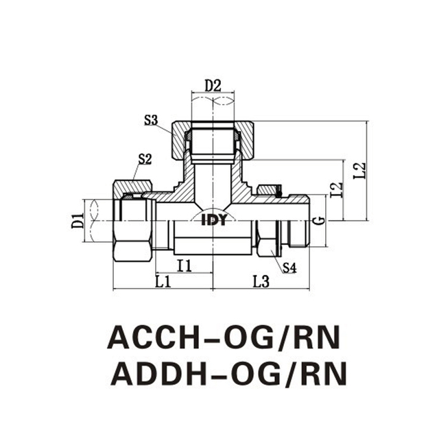 Метрический мужской корректирующий конец iso 6149